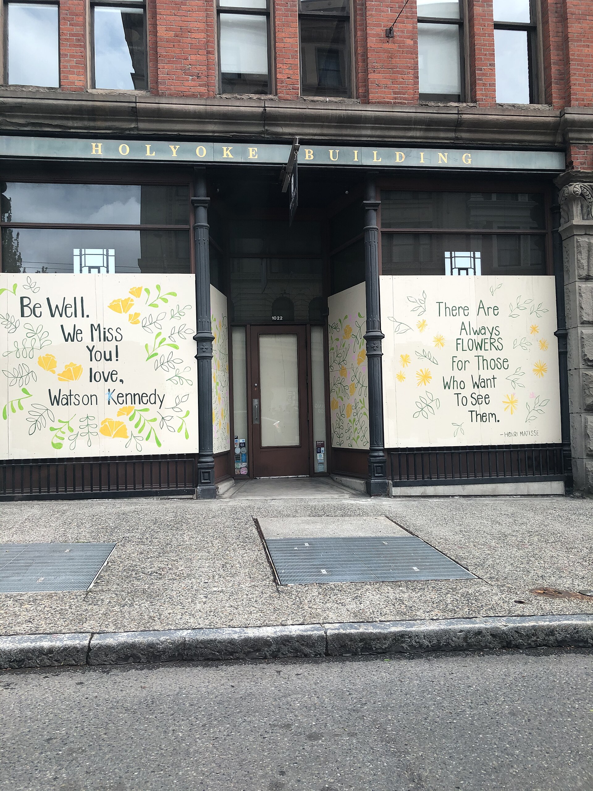 Downtown Seattle storefront COVID signs (51521759819)