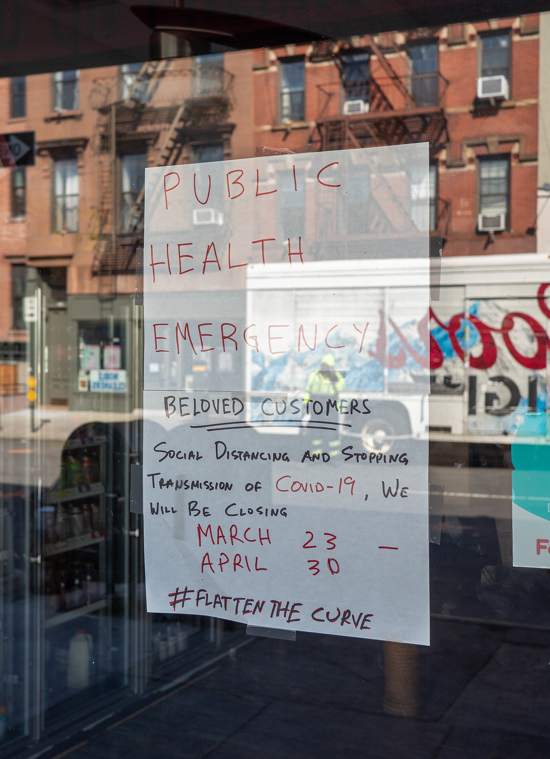 Coronavirus sign in Brooklyn (60537)