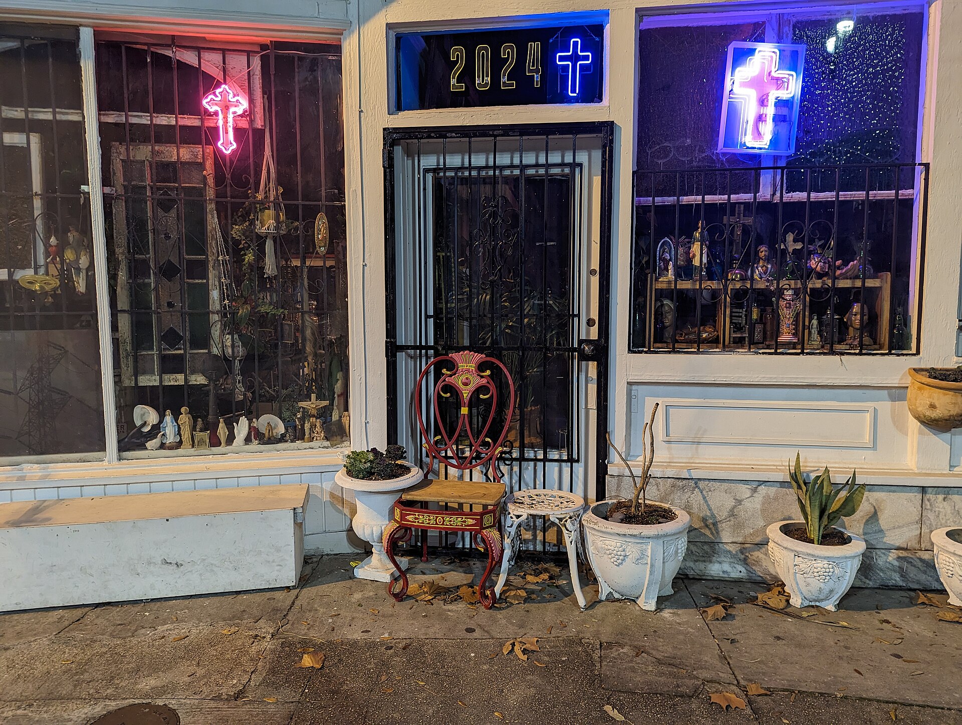 Storefront church, New Orleans, Louisiana, USA